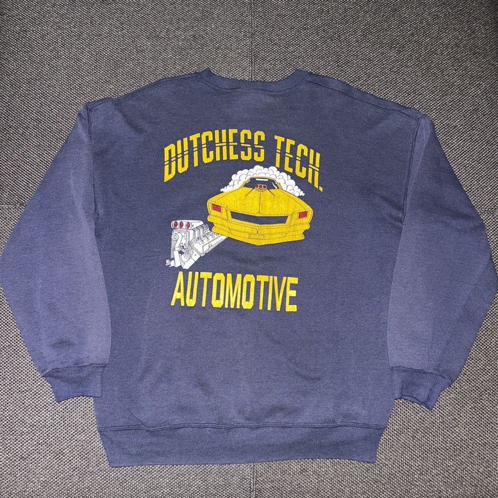 90s Big Block Chevy Navy Faded Crewneck Sweatshirt